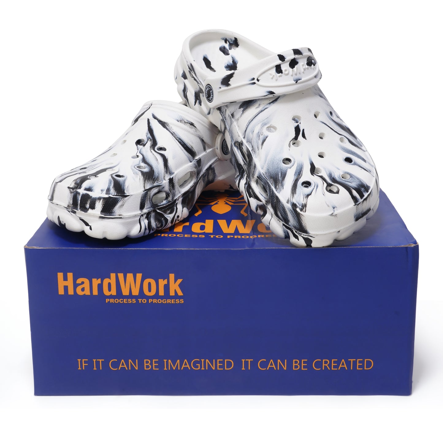 HARDWORK Comfort Clogs – Mono Marble