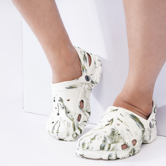 HARDWORK Clogs – Forest Marble